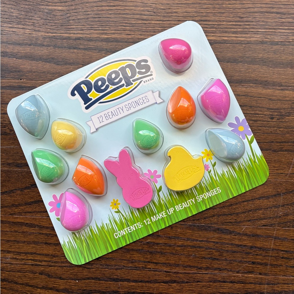 NWT Peeps 12-Pack Easter Beauty Sponges - Multi Color